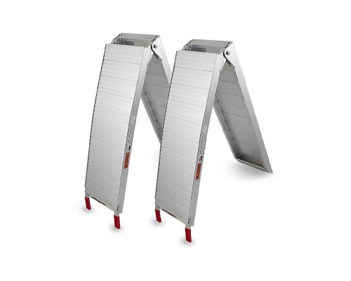 Składane rampy aluminiowe ze stabilnymi zaczepami
