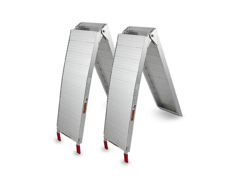 Składane rampy aluminiowe ze stabilnymi zaczepami