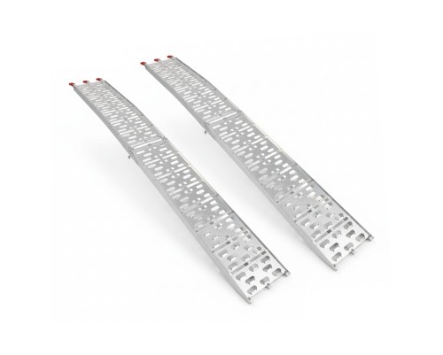 Aluminiowe rampy załadunkowe 228 cm składane, antypoślizgowe, do motocykli i quadów