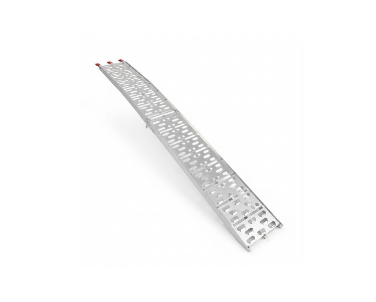 Aluminiowa rampa najazdowa 228 cm składana, lekka i antypoślizgowa do motocykli i kosiarek